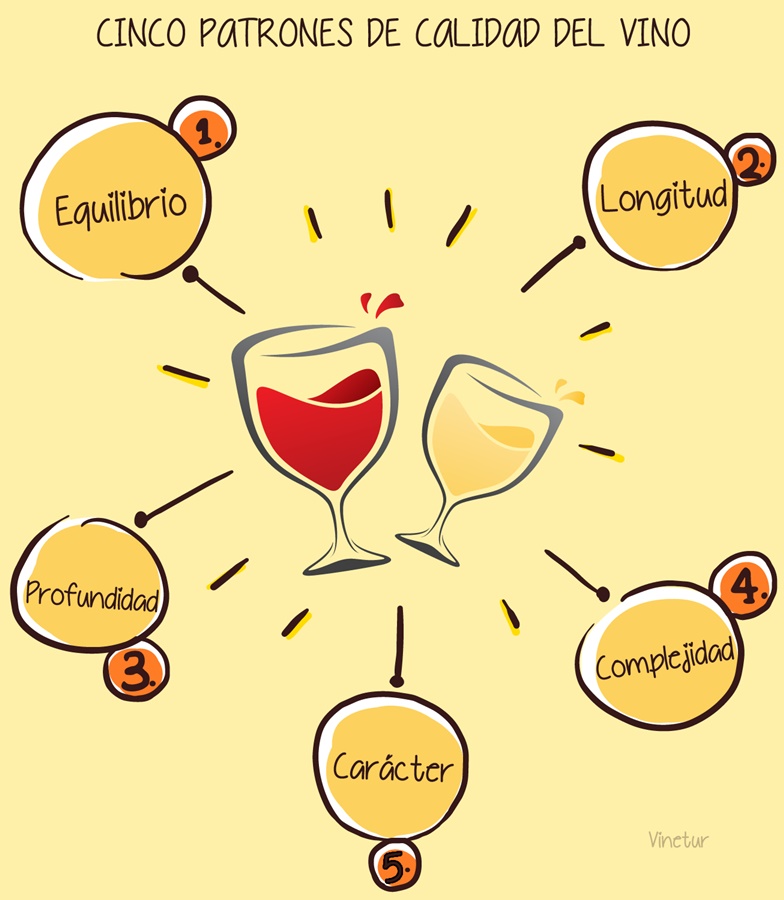 5 patrones de calidad del vino