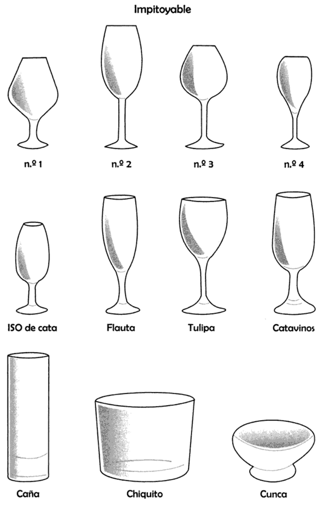 Copas para vino de cristal