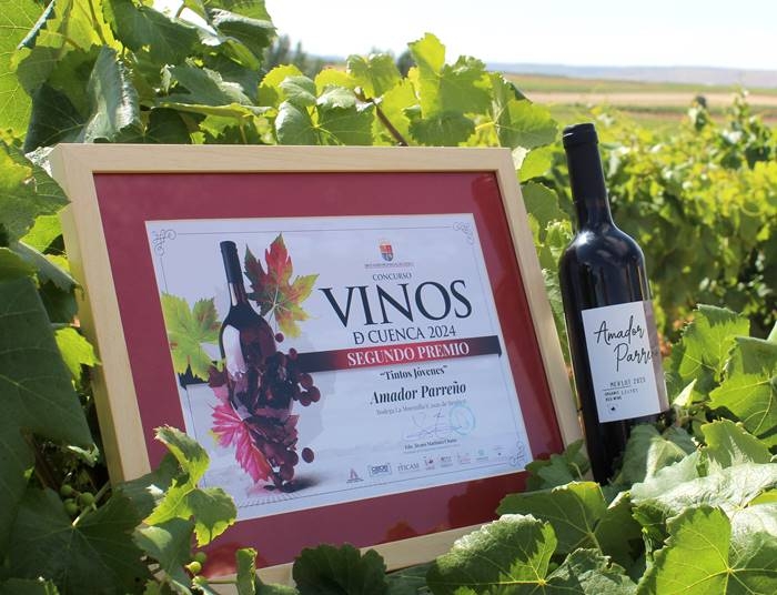 Amador Parreño Merlot 2023 Gana el Segundo Premio en el Concurso de Vinos de Cuenca