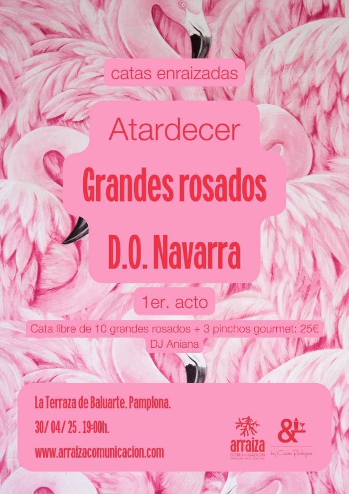 Pamplona celebra una velada dedicada a los grandes rosados con Denominación de Origen Navarra