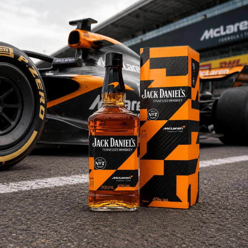 Jack Daniel’s Unveils a McLaren Whiskey for Formula 1 Milestones